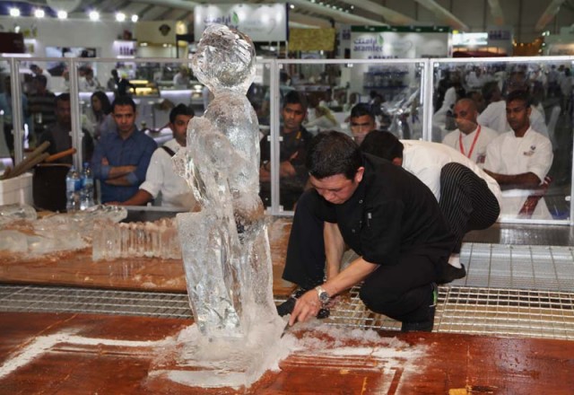 PHOTOS: Ice carving at Salon Culinaire 2015-2